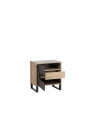 Chevet contemporain bois clair et bois noir Jolipa Chevet contemporain bois clair et bois noir Jolipa