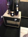 Chevet contemporain bois clair et bois noir Jolipa Chevet contemporain bois clair et bois noir Jolipa
