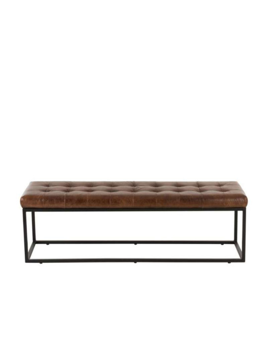 Banc vintage cuir marron Jolipa Banc vintage cuir marron Jolipa