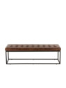 Banc vintage cuir marron Jolipa Banc vintage cuir marron Jolipa