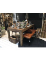 Banc vintage cuir marron Jolipa Banc vintage cuir marron Jolipa