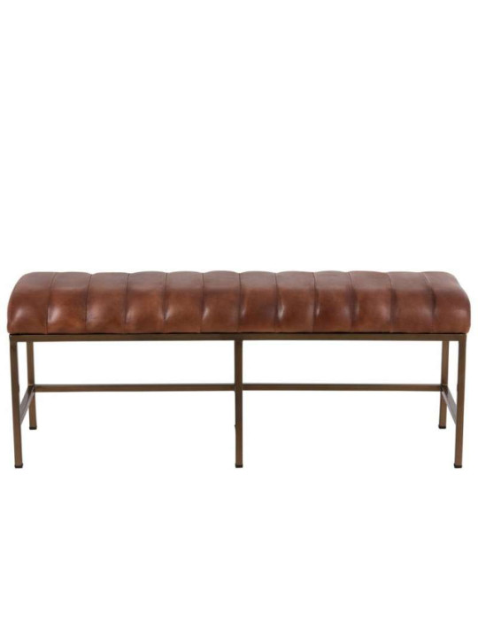 Grand banc vintage cuir marron Jolipa Grand banc vintage cuir marron Jolipa