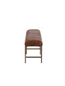 Grand banc vintage cuir marron Jolipa Grand banc vintage cuir marron Jolipa