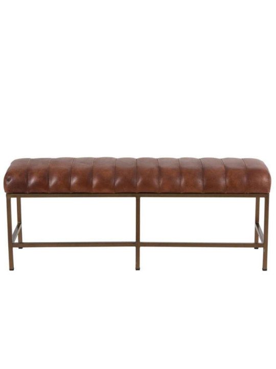 Grand banc vintage cuir marron Jolipa Grand banc vintage cuir marron Jolipa