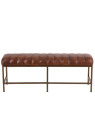 Grand banc vintage cuir marron Jolipa Grand banc vintage cuir marron Jolipa