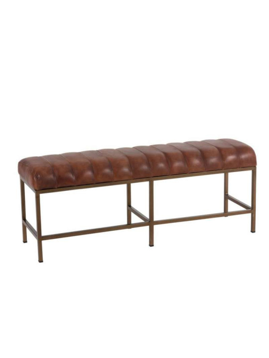 Grand banc vintage cuir marron Jolipa Grand banc vintage cuir marron Jolipa