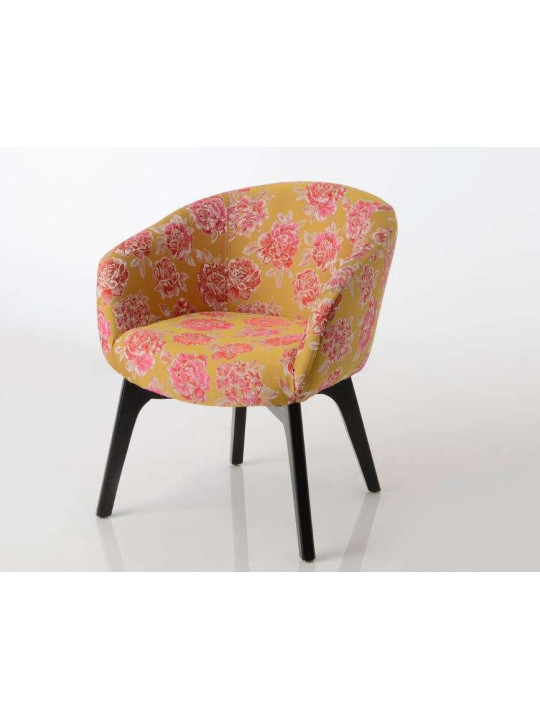 Fauteuil tapissé fleuri Amadeus