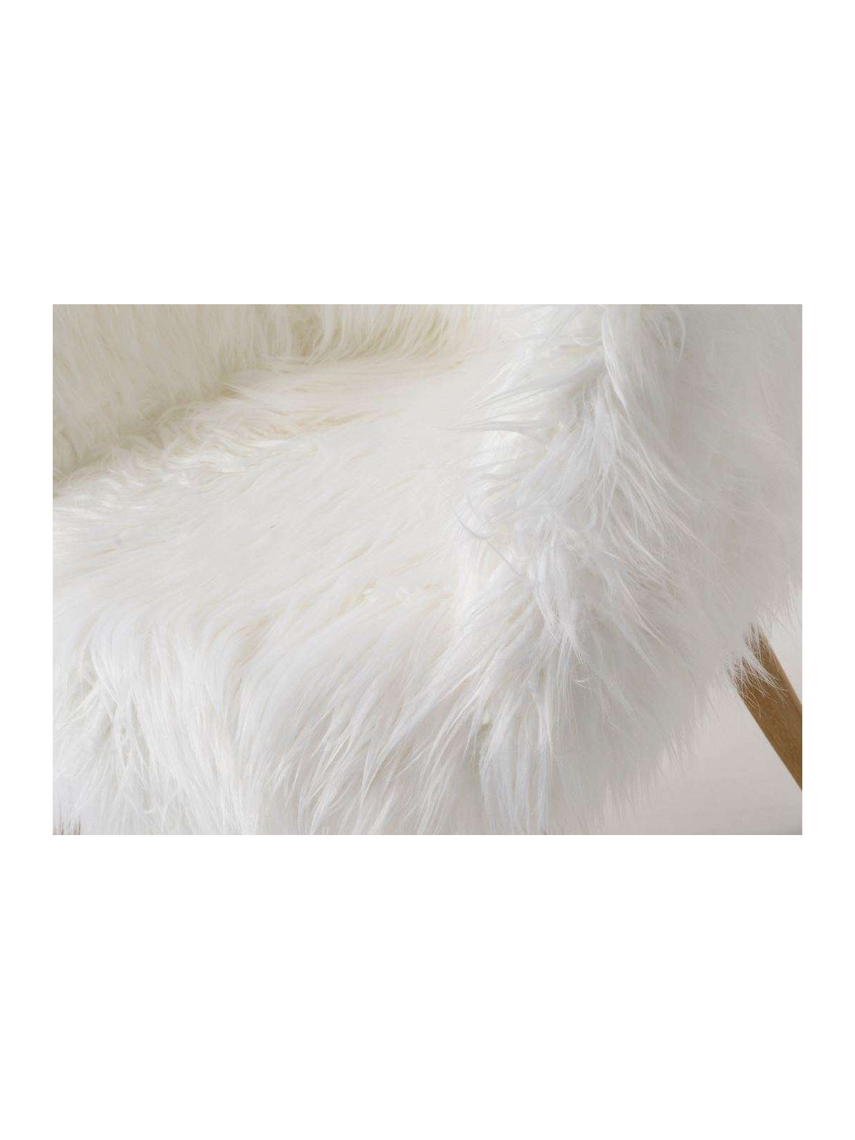Fauteuil fourrure blanc Amadeus