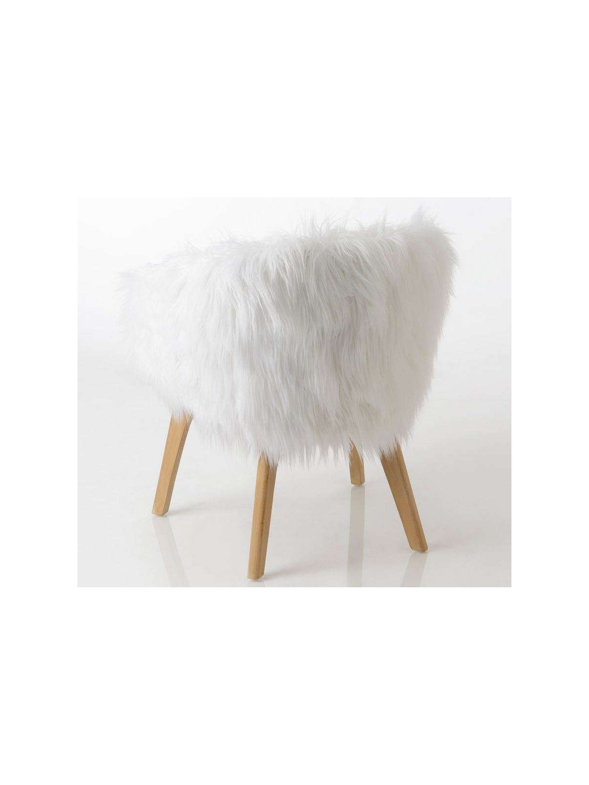 Fauteuil fourrure blanc Amadeus
