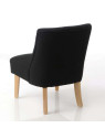 Fauteuil bas noir Amadeus