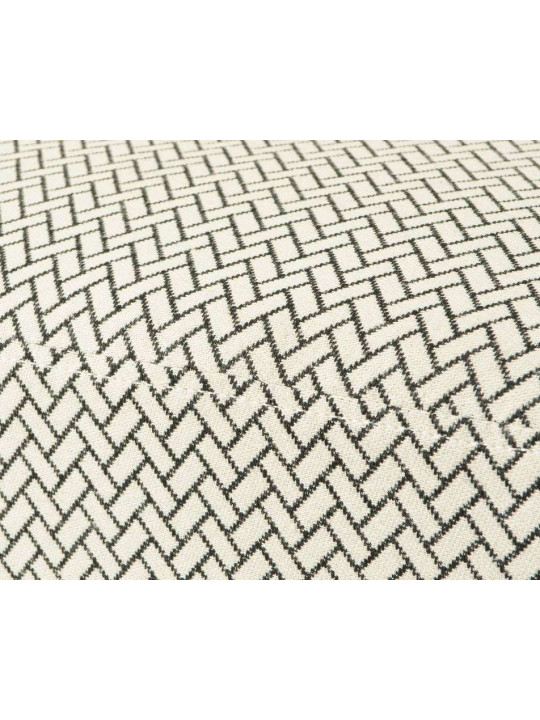 Fauteuil bas motifs noir et blanc Lou Amadeus
