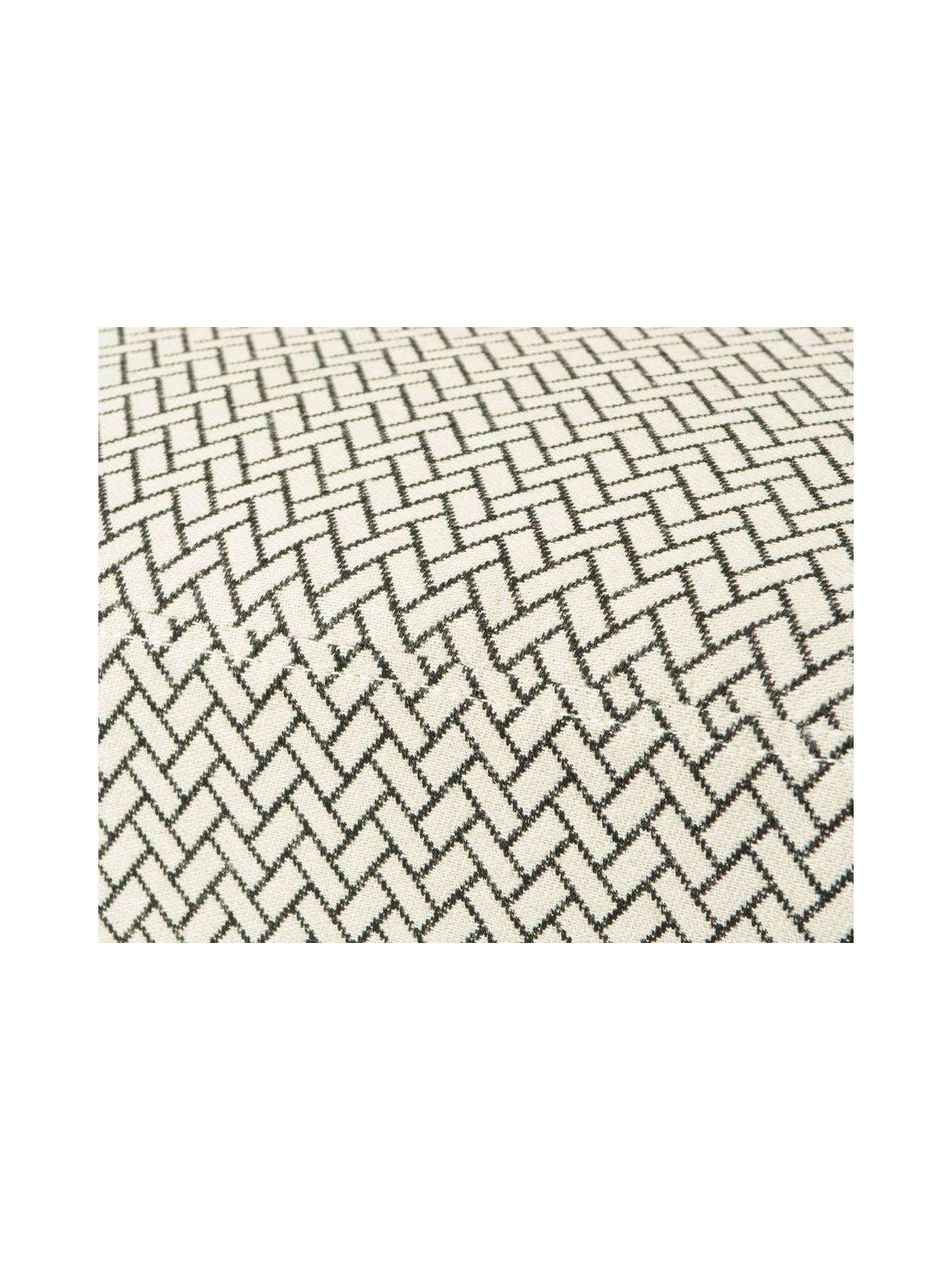 Fauteuil bas motifs noir et blanc Lou Amadeus