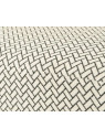 Fauteuil bas motifs noir et blanc Lou Amadeus