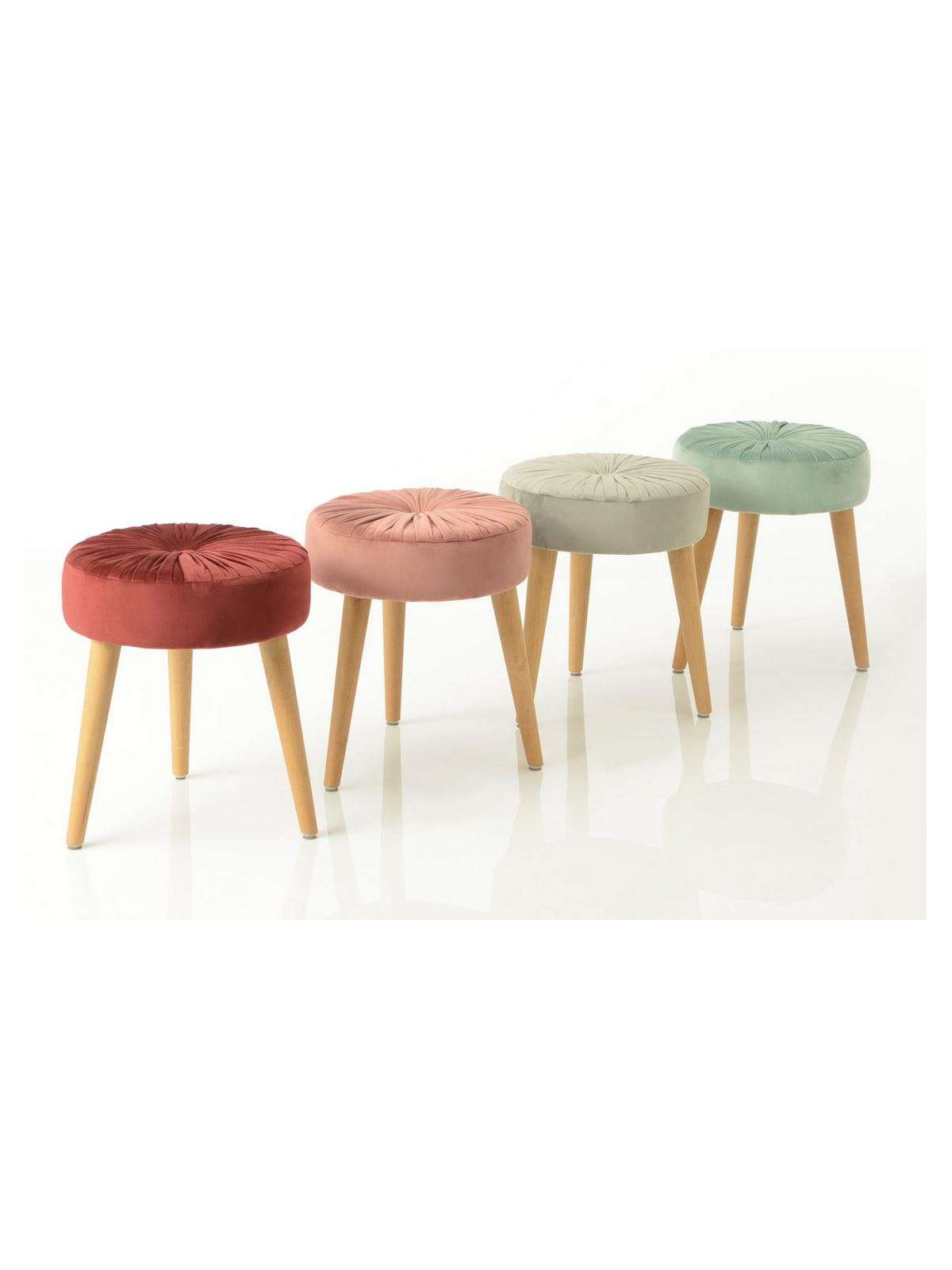 Tabouret vert d'eau contemporain