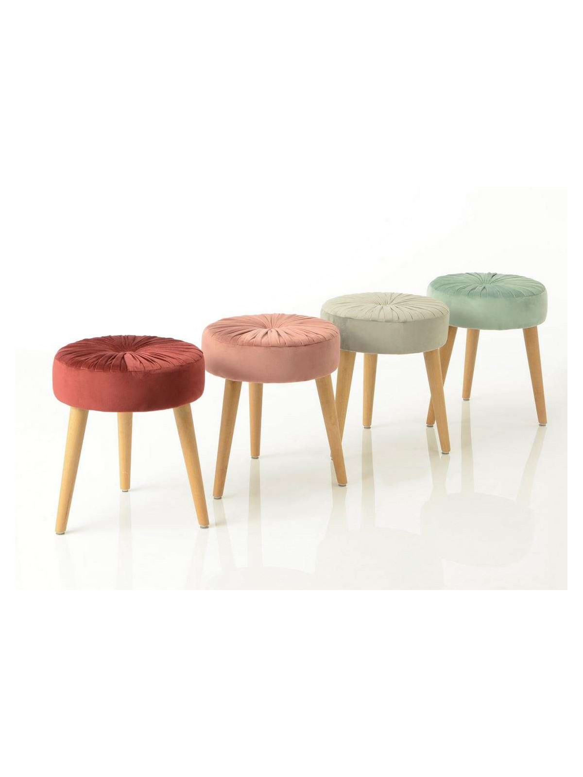Tabouret bordeaux contemporain