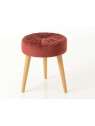 Tabouret bordeaux contemporain