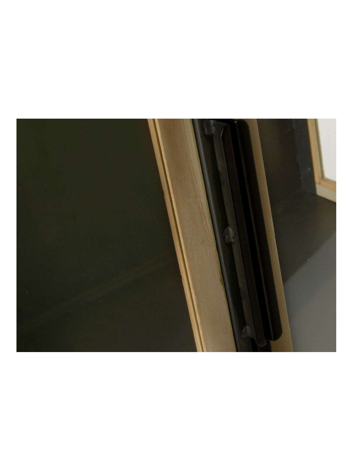 Vitrine basse 2 portes métal et bois
