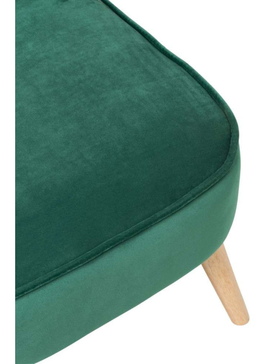 Chauffeuse vert sapin en velours retro Chauffeuse vert sapin en velours retro