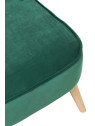 Chauffeuse vert sapin en velours retro Chauffeuse vert sapin en velours retro