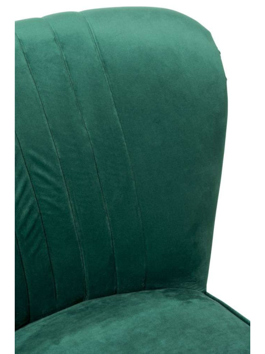 Chauffeuse vert sapin en velours retro Chauffeuse vert sapin en velours retro
