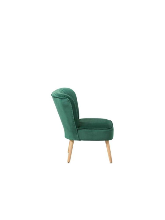 Chauffeuse vert sapin en velours retro Chauffeuse vert sapin en velours retro