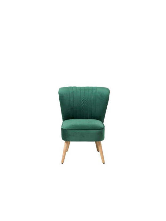 Chauffeuse vert sapin en velours retro Chauffeuse vert sapin en velours retro