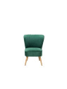 Chauffeuse vert sapin en velours retro Chauffeuse vert sapin en velours retro
