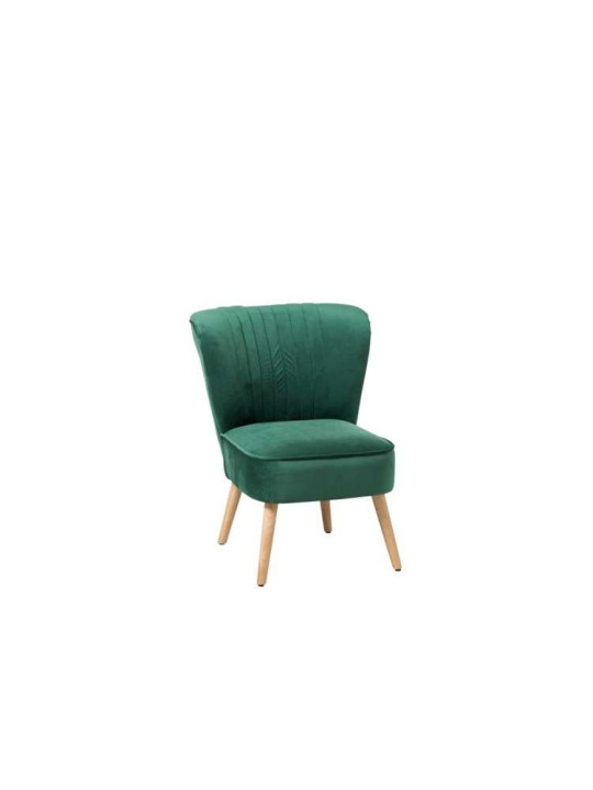 Chauffeuse vert sapin en velours retro Chauffeuse vert sapin en velours retro