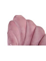Chaise velours rose coquillage chic Chaise velours rose coquillage chic