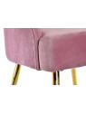 Chaise velours rose coquillage chic Chaise velours rose coquillage chic