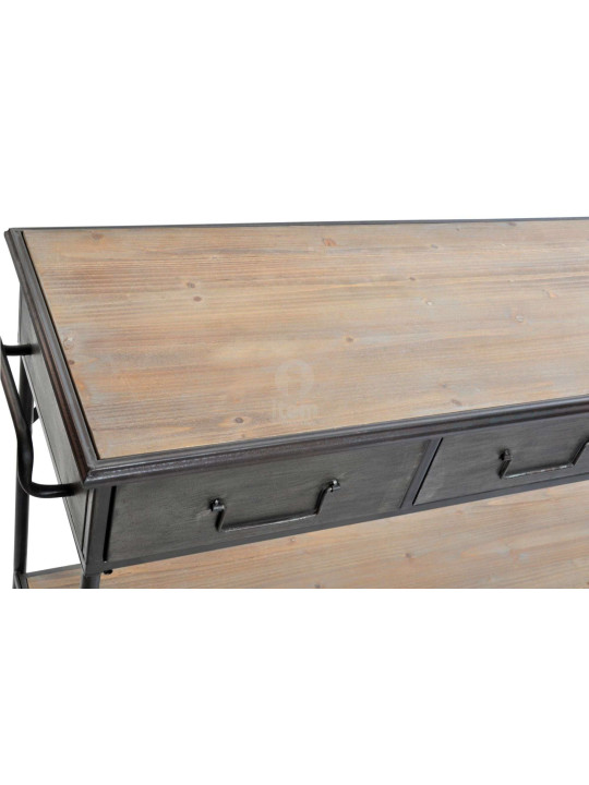 Console drapier industriel 4 tiroirs Console drapier industriel 4 tiroirs