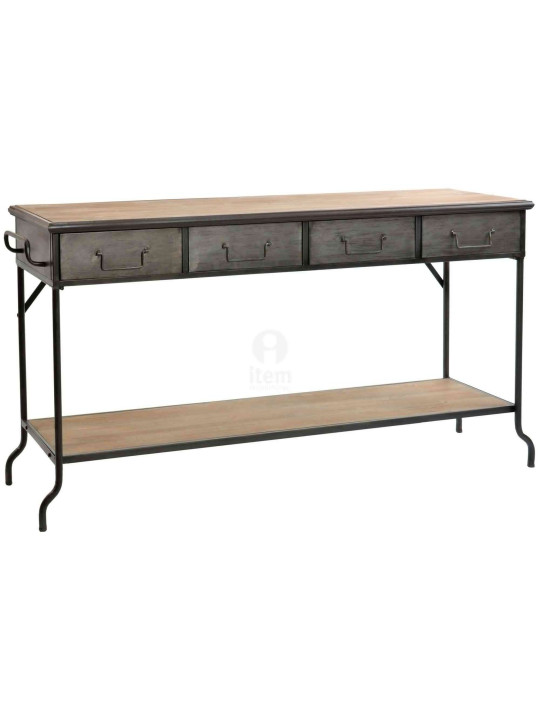 Console drapier industriel 4 tiroirs Console drapier industriel 4 tiroirs