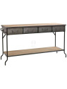 Console drapier industriel 4 tiroirs Console drapier industriel 4 tiroirs