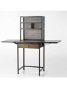 Bureau industriel avec abattants