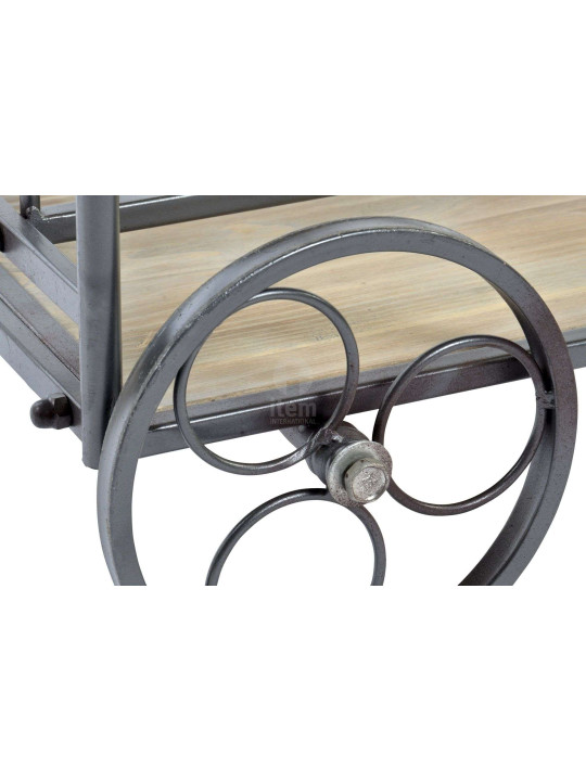 Console desserte industrielle avec volutes Console desserte industrielle avec volutes
