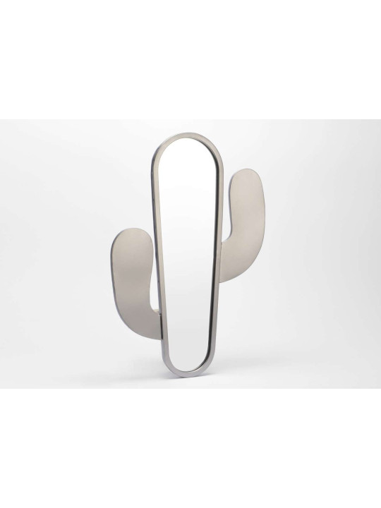 Miroir cactus argenté 61 cm