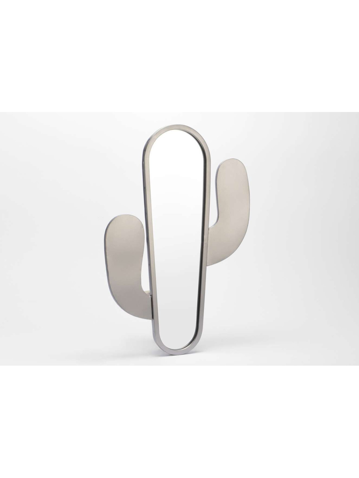 Miroir cactus argenté 61 cm