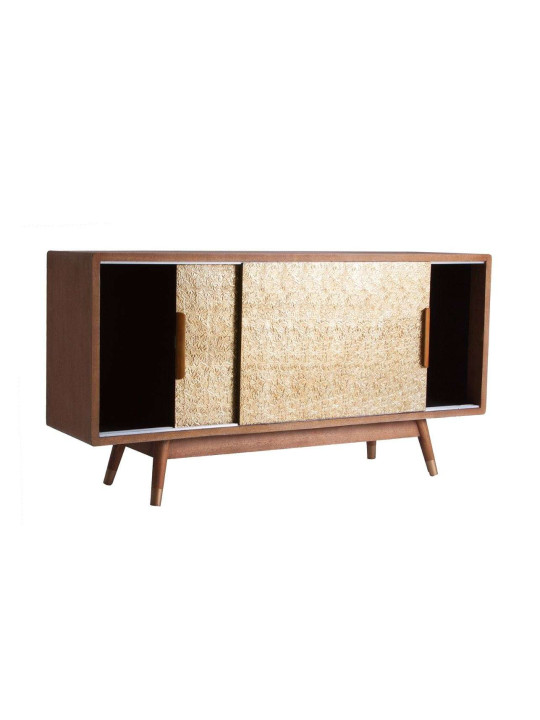 Buffet rétro scuplté 2 portes aluminium Vical Home