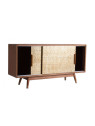 Buffet rétro scuplté 2 portes aluminium Vical Home