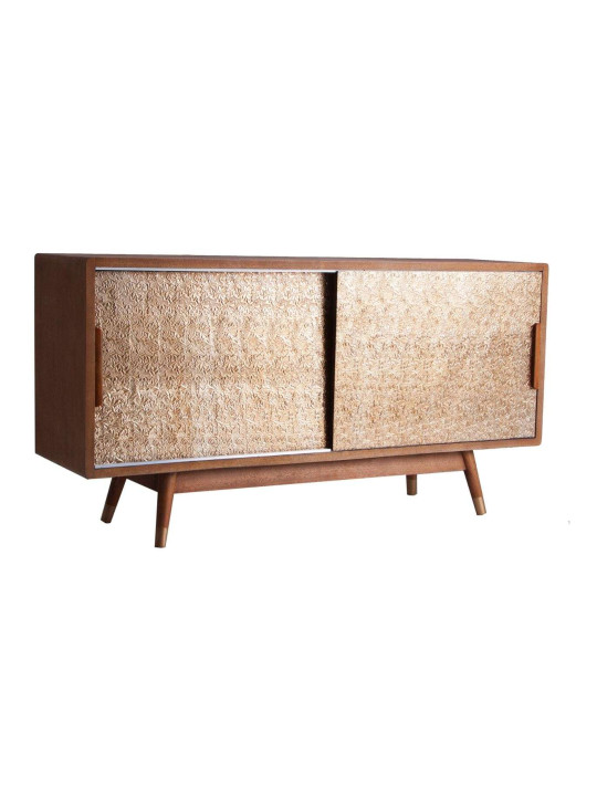 Buffet rétro scuplté 2 portes aluminium Vical Home