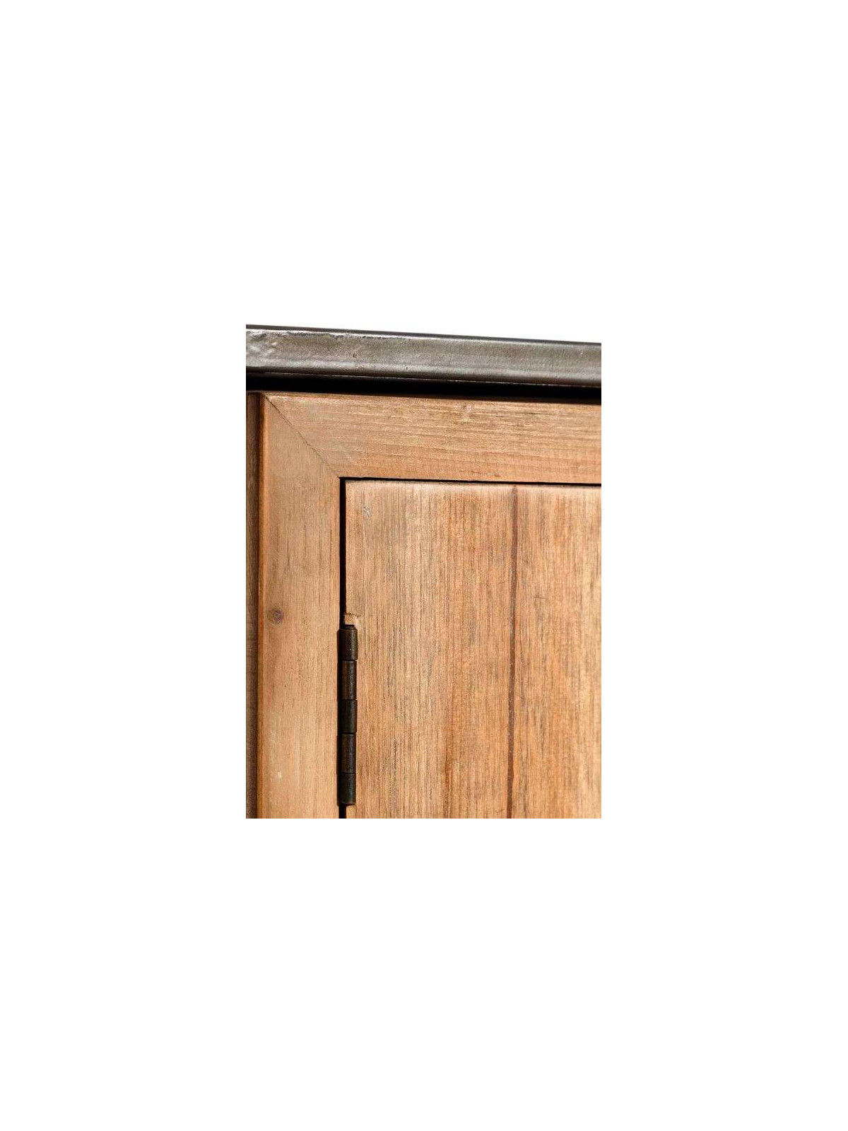 Buffet contemporain bois, métal et verre Léon