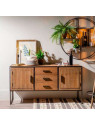 Buffet contemporain bois, métal et verre Léon Buffet contemporain bois, métal et verre Léon