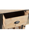 Buffet vintage indus avec casiers bouteilles