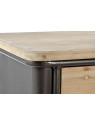Buffet vintage indus avec casiers bouteilles