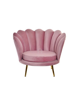 Fauteuil rose coquillage
