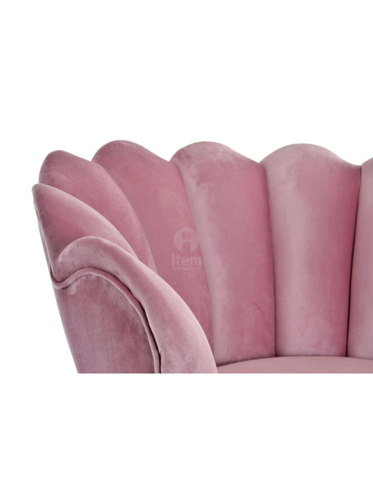Fauteuil rose coquillage Fauteuil rose coquillage