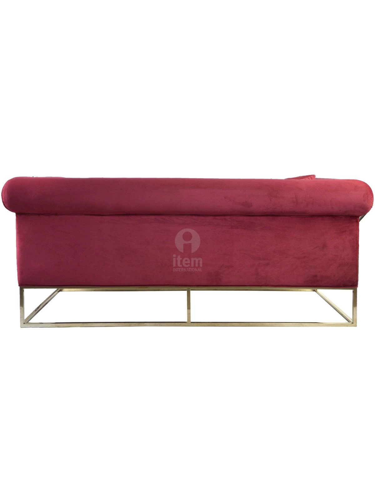 Canapé rouge velours contemporain