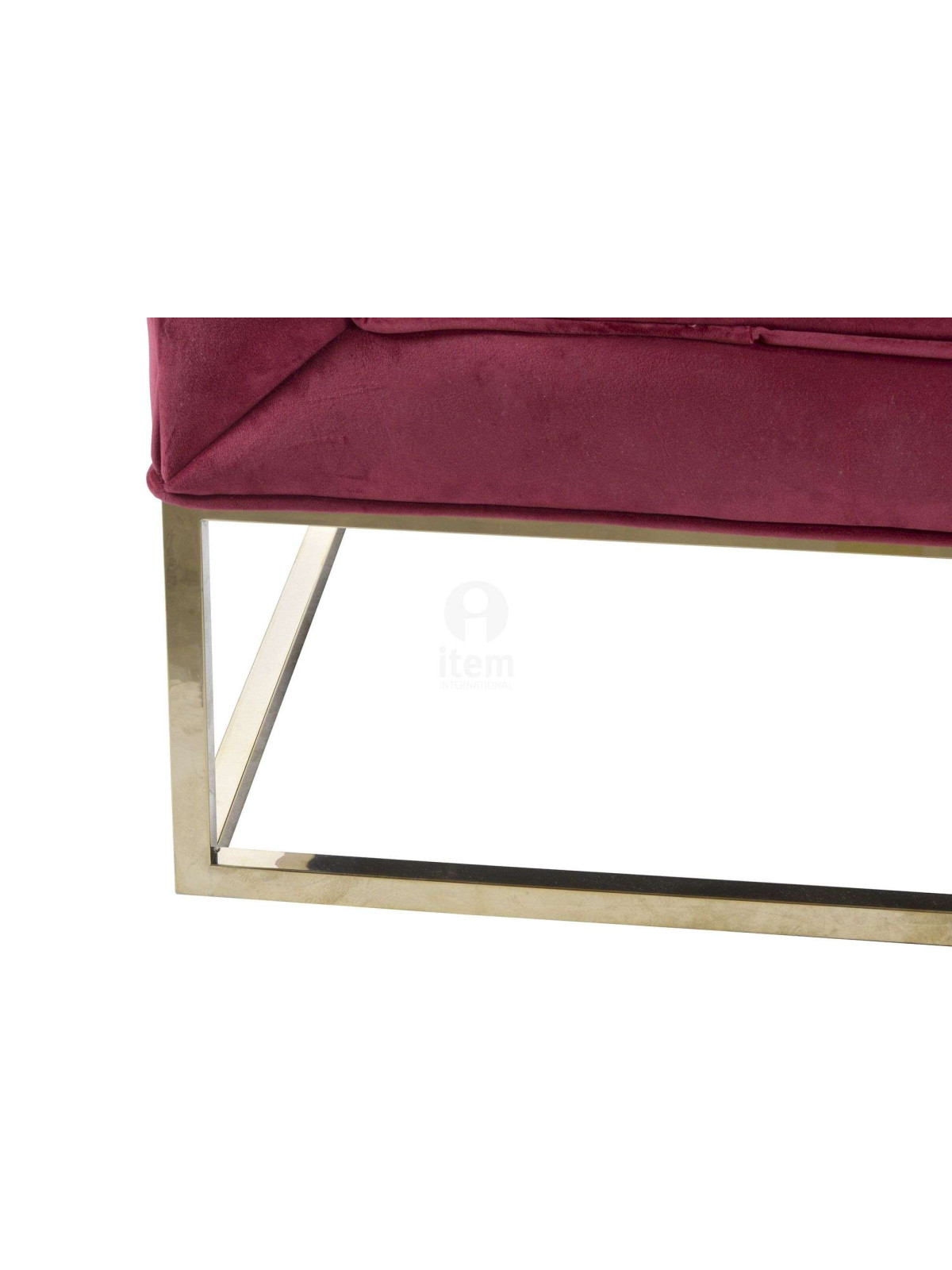 Canapé rouge velours contemporain