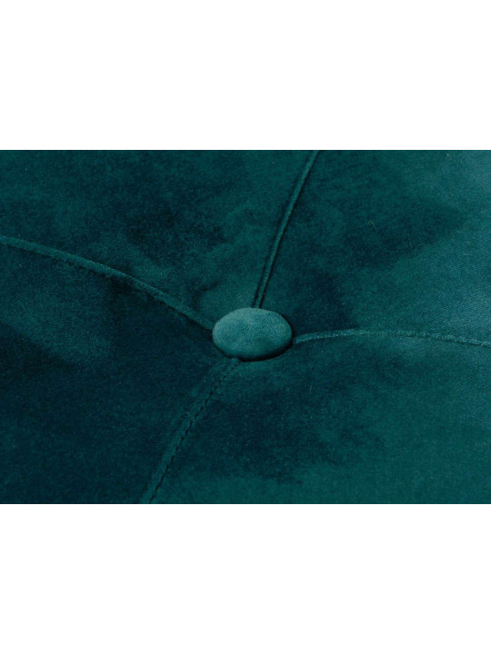 Pouf rond chic vert velours plissé