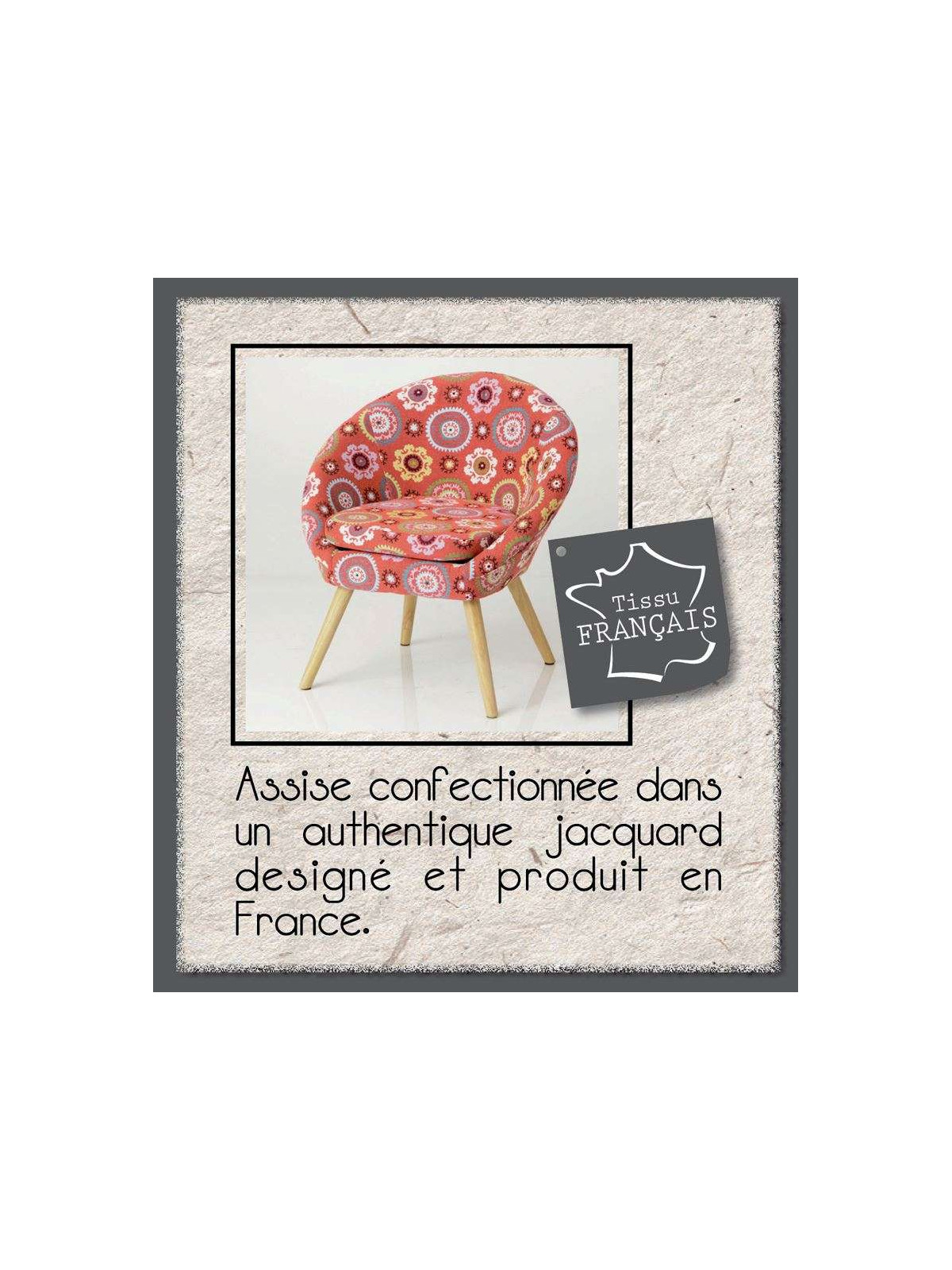 Fauteuil enfant coloré scandinave gm